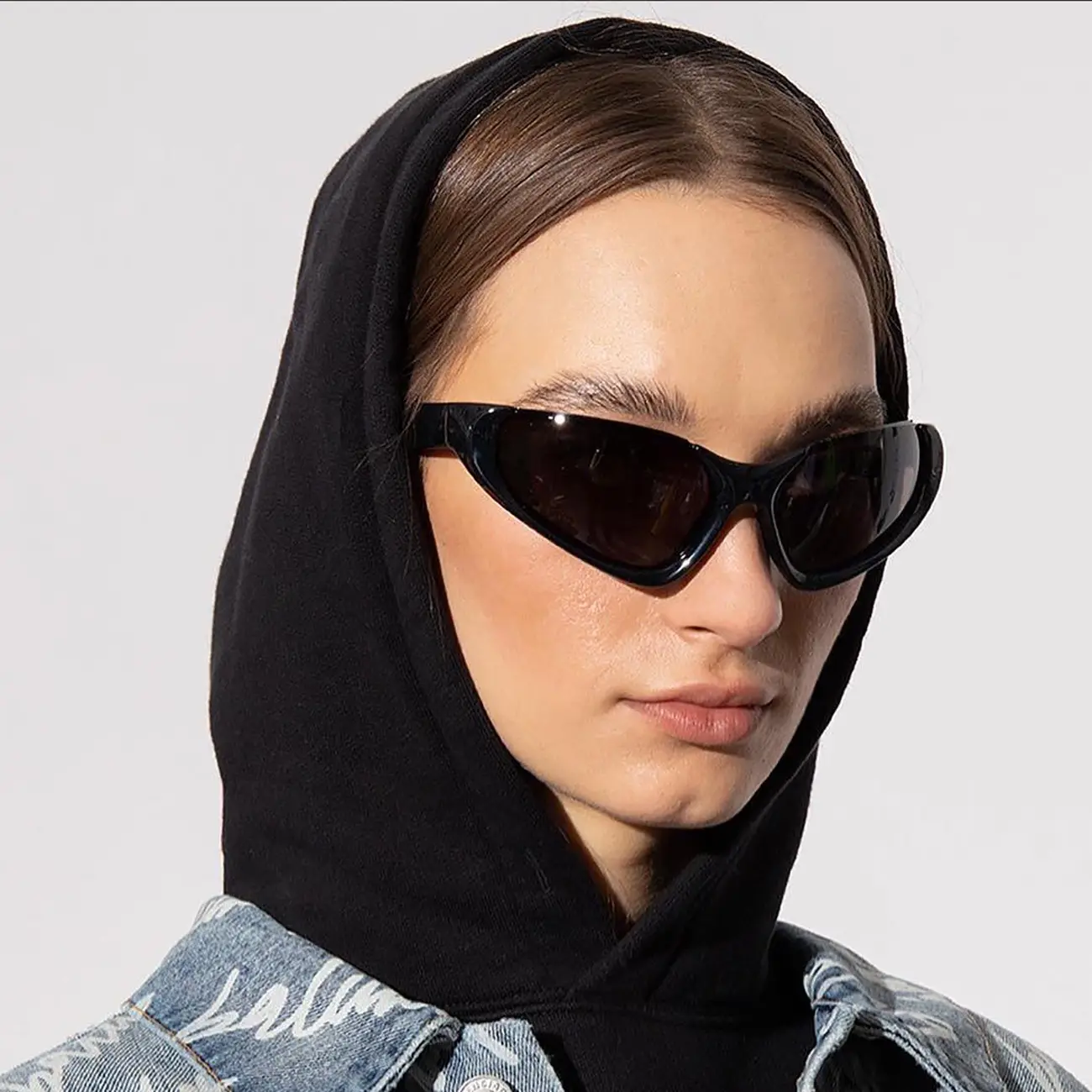 European American Futuristic Sports Sunglasses Silver Millennium - Image 7