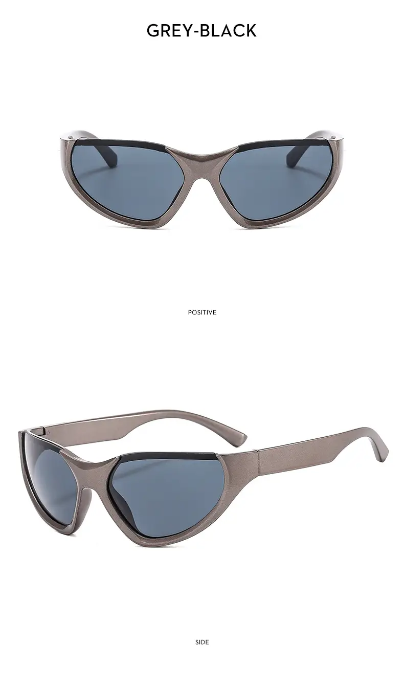 European American Futuristic Sports Sunglasses Silver Millennium — feature 16