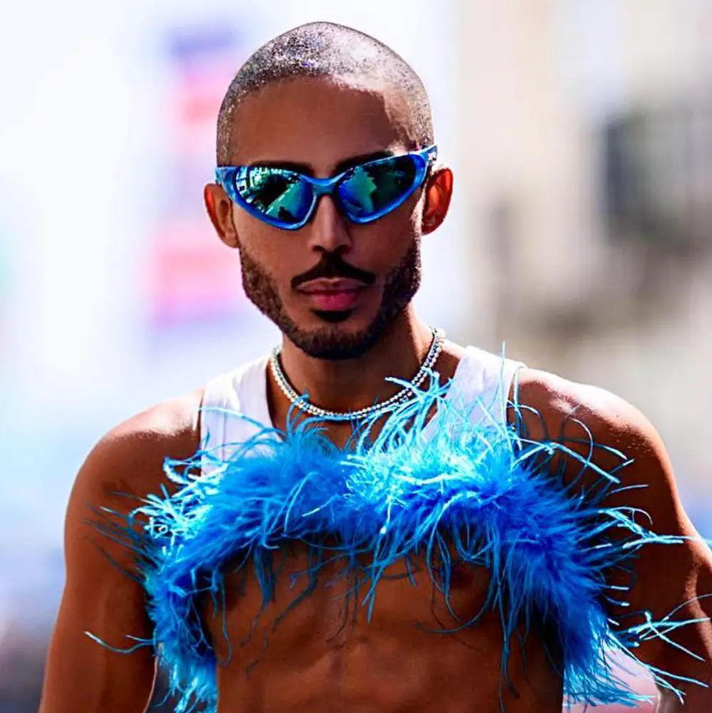 European American Futuristic Sports Sunglasses Silver Millennium — feature 4