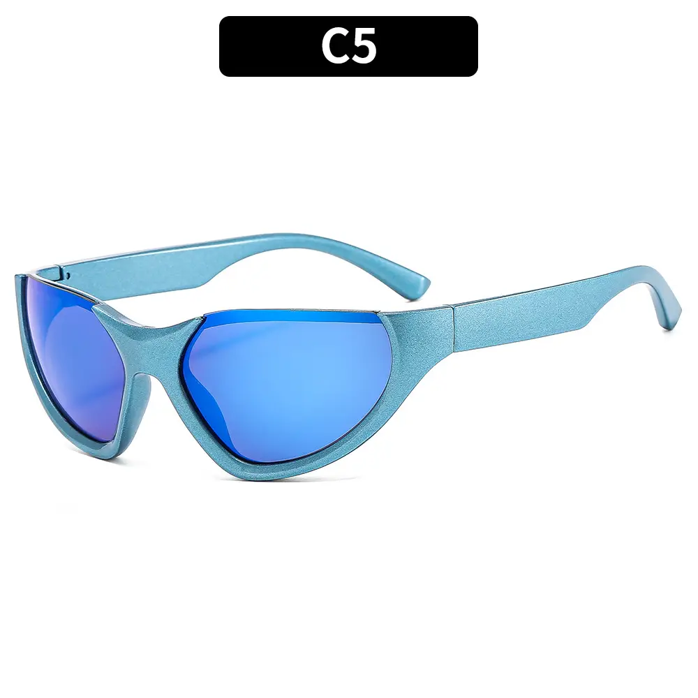 European American Futuristic Sports Sunglasses Silver Millennium - Image 5