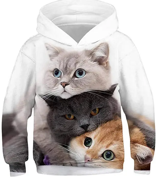 3D Printed Star Hooded Sweatshirt for Kids - Image 11
