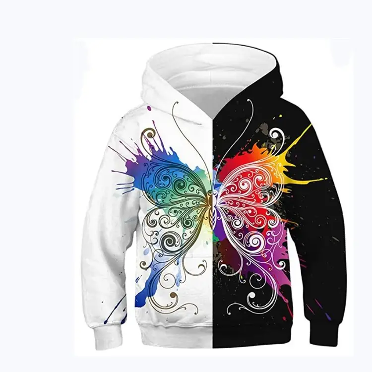 3D Printed Star Hooded Sweatshirt for Kids - Image 16