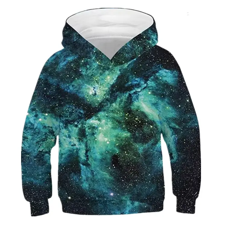 3D Printed Star Hooded Sweatshirt for Kids - Image 23