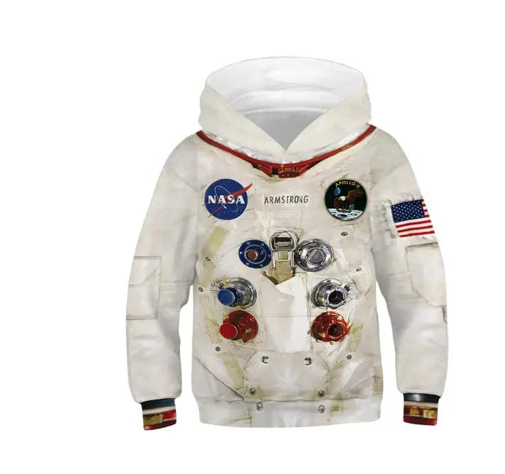 3D Printed Star Hooded Sweatshirt for Kids - Image 34
