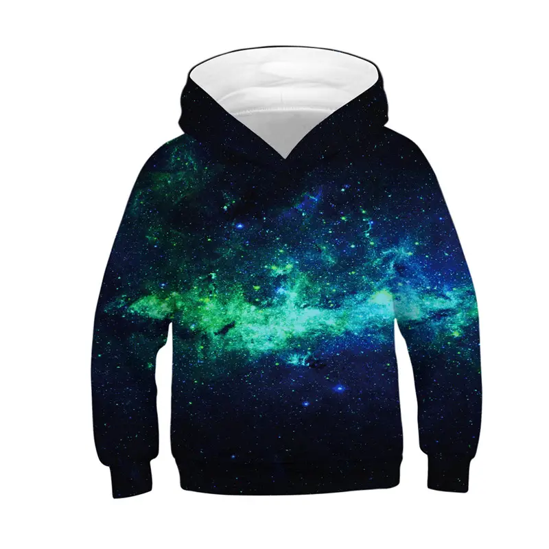 3D Printed Star Hooded Sweatshirt for Kids - Image 35