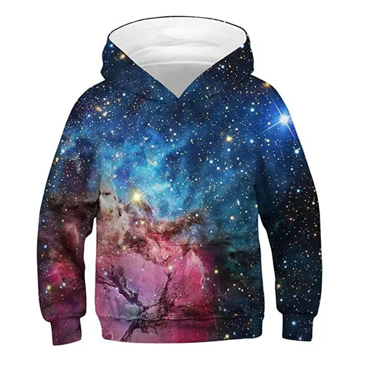 3D Printed Star Hooded Sweatshirt for Kids - Image 6