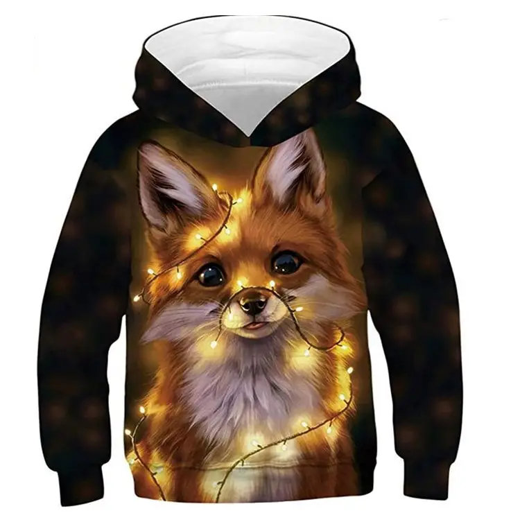 3D Printed Star Hooded Sweatshirt for Kids - Image 9