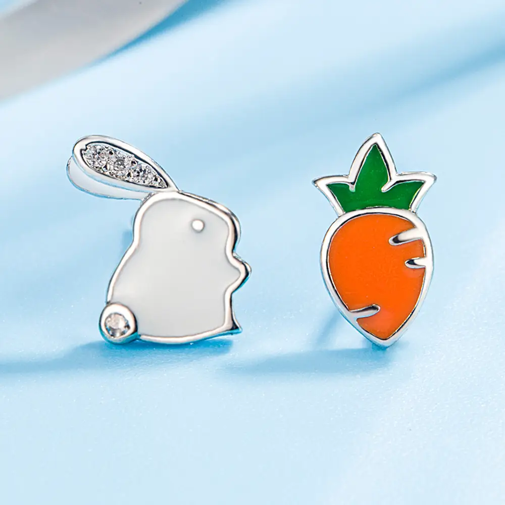 Cute Cartoon Rabbit Earrings for Women