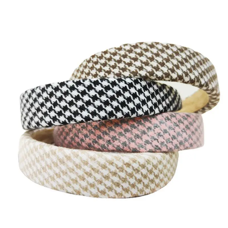Vintage Plaid Hair Hoop Women's Korean Light Version - Image 24