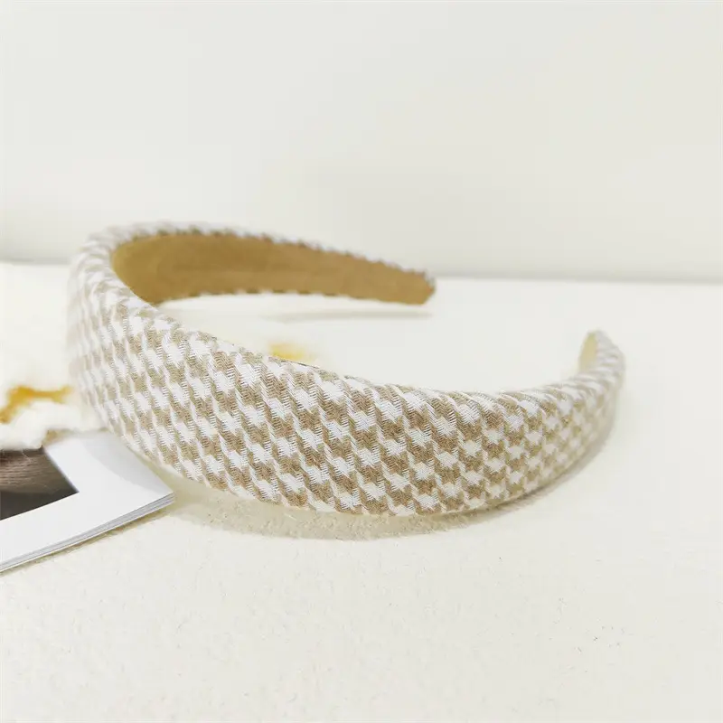 Vintage Plaid Hair Hoop Women's Korean Light Version - Image 19