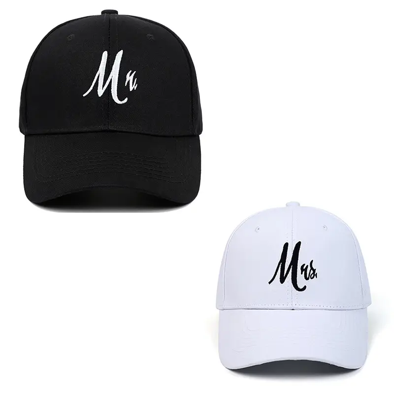 Blue Embroidered Mr & Mrs Cap for Couples Sun Protection - Image 13