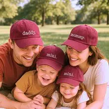 Blue Embroidered Mr & Mrs Cap for Couples Sun Protection — feature 15
