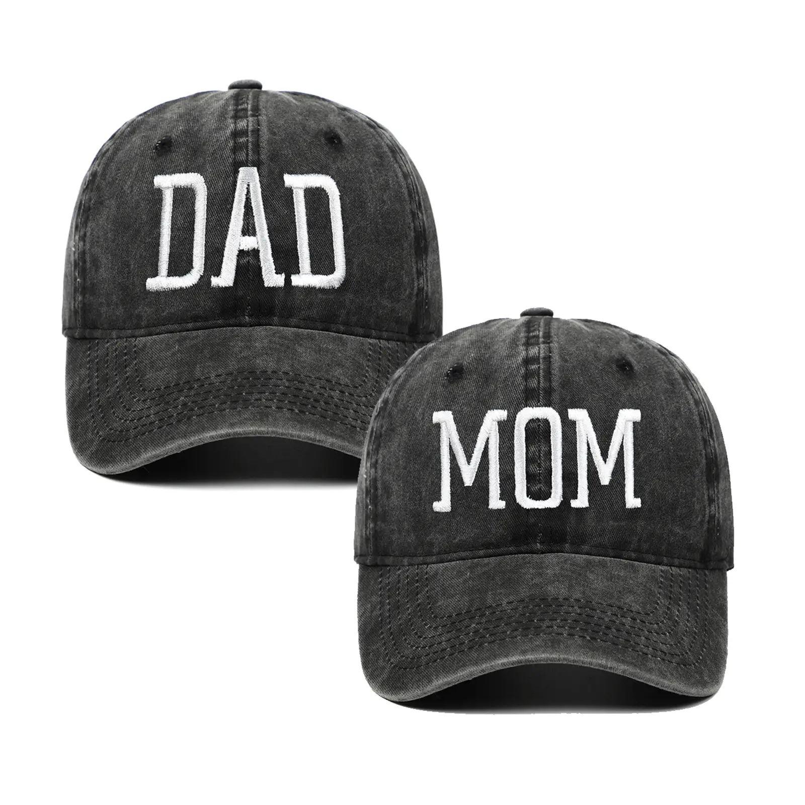 Blue Embroidered Mr & Mrs Cap for Couples Sun Protection - Image 12