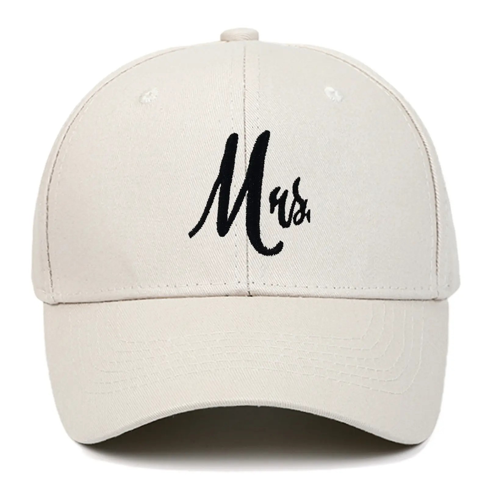 Blue Embroidered Mr & Mrs Cap for Couples Sun Protection - Image 4