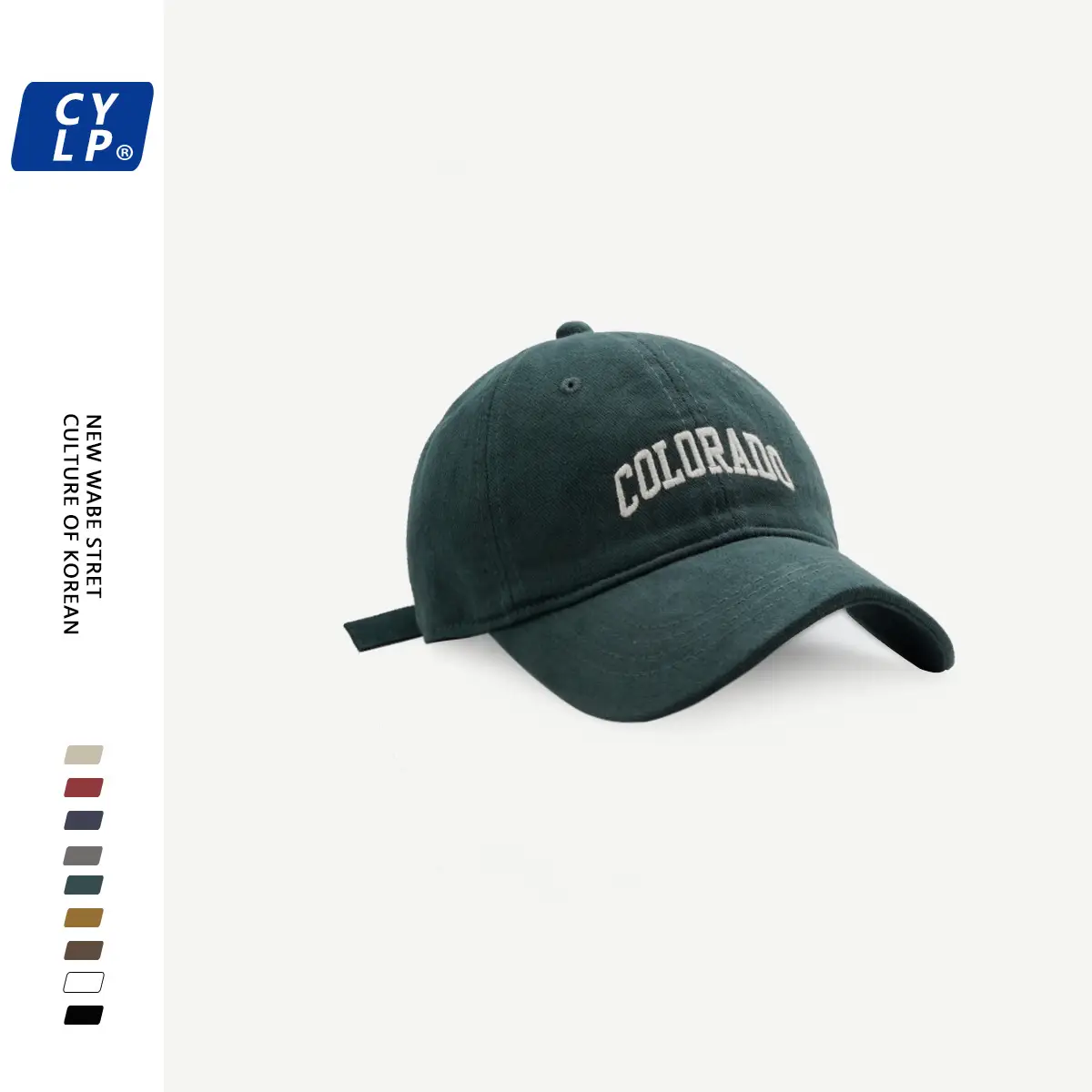 Women's Dark Green Colorado Letter Cap — feature 13
