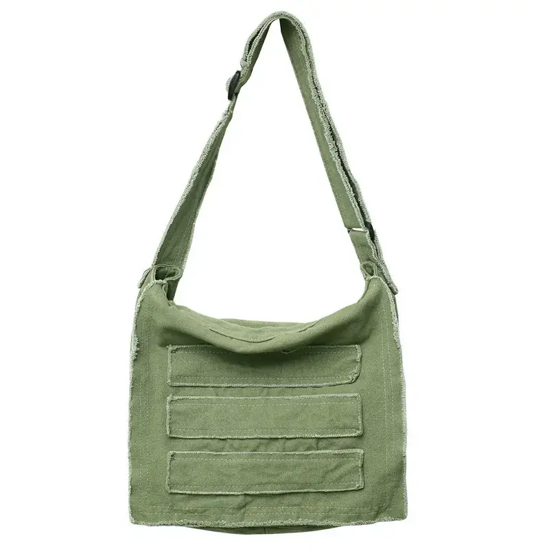 Japanese-style Washed Canvas Bag for College Students - Image 9