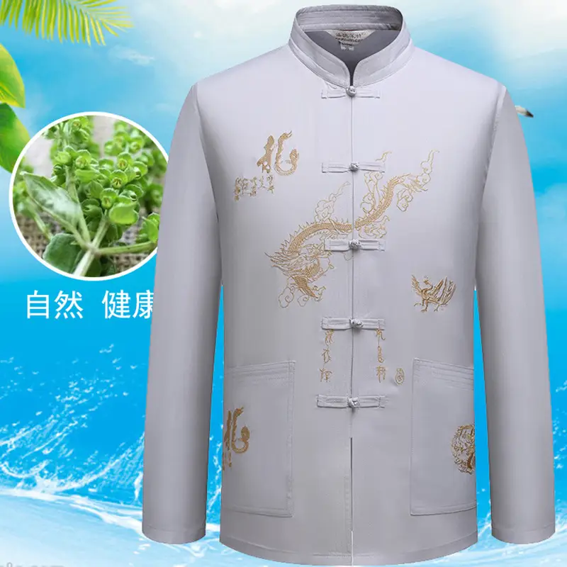 Hanfu Embroidered Long Sleeve Shirt for Men - Image 7