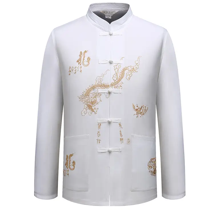 Hanfu Embroidered Long Sleeve Shirt for Men — feature 13