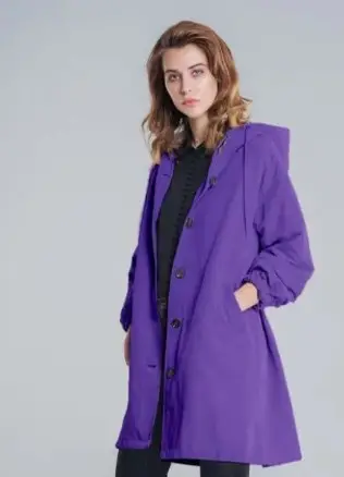 2023 Women's Green Windbreaker Mid-Length Casual Coat - Image 10