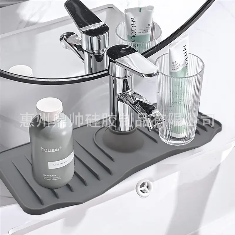 Adjustable Silicone Drain Tray for Faucet Sink Anti-Splash Water Block — feature 10