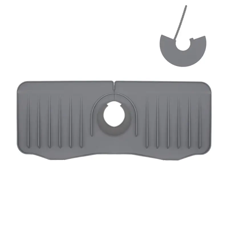Adjustable Silicone Drain Tray for Faucet Sink Anti-Splash Water Block - Image 3