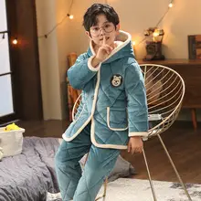 New Girls Coral Flannel Pajamas Set for Autumn Winter — feature 13