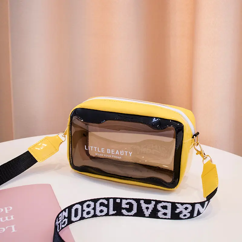 Transparent Pink Cosmetic Bag Women's 2022 New