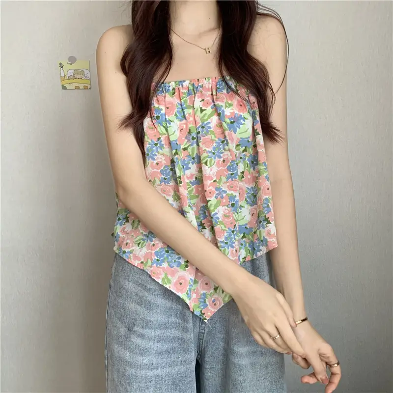 Women Floral Halterneck Camisole Summer Top 2025 — feature 15