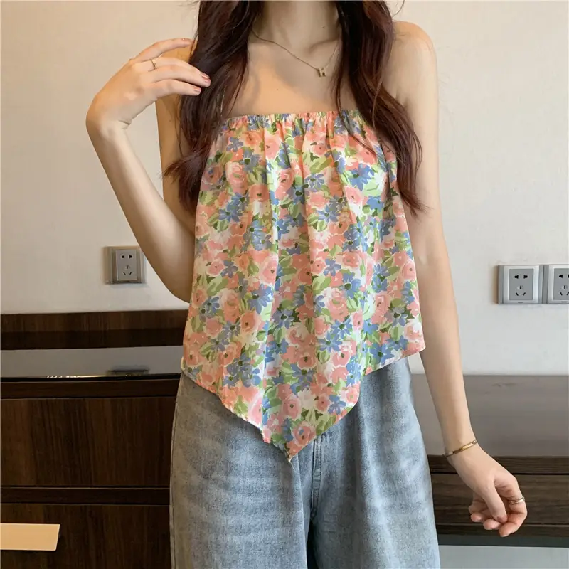 Women Floral Halterneck Camisole Summer Top 2025 — feature 18
