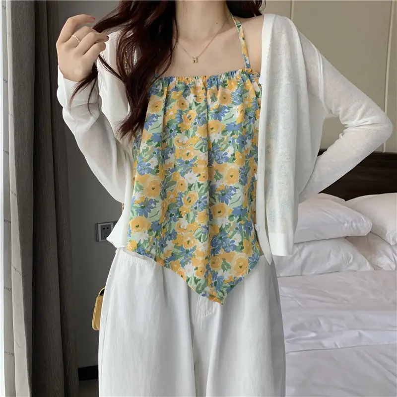 Women Floral Halterneck Camisole Summer Top 2025 — feature 6