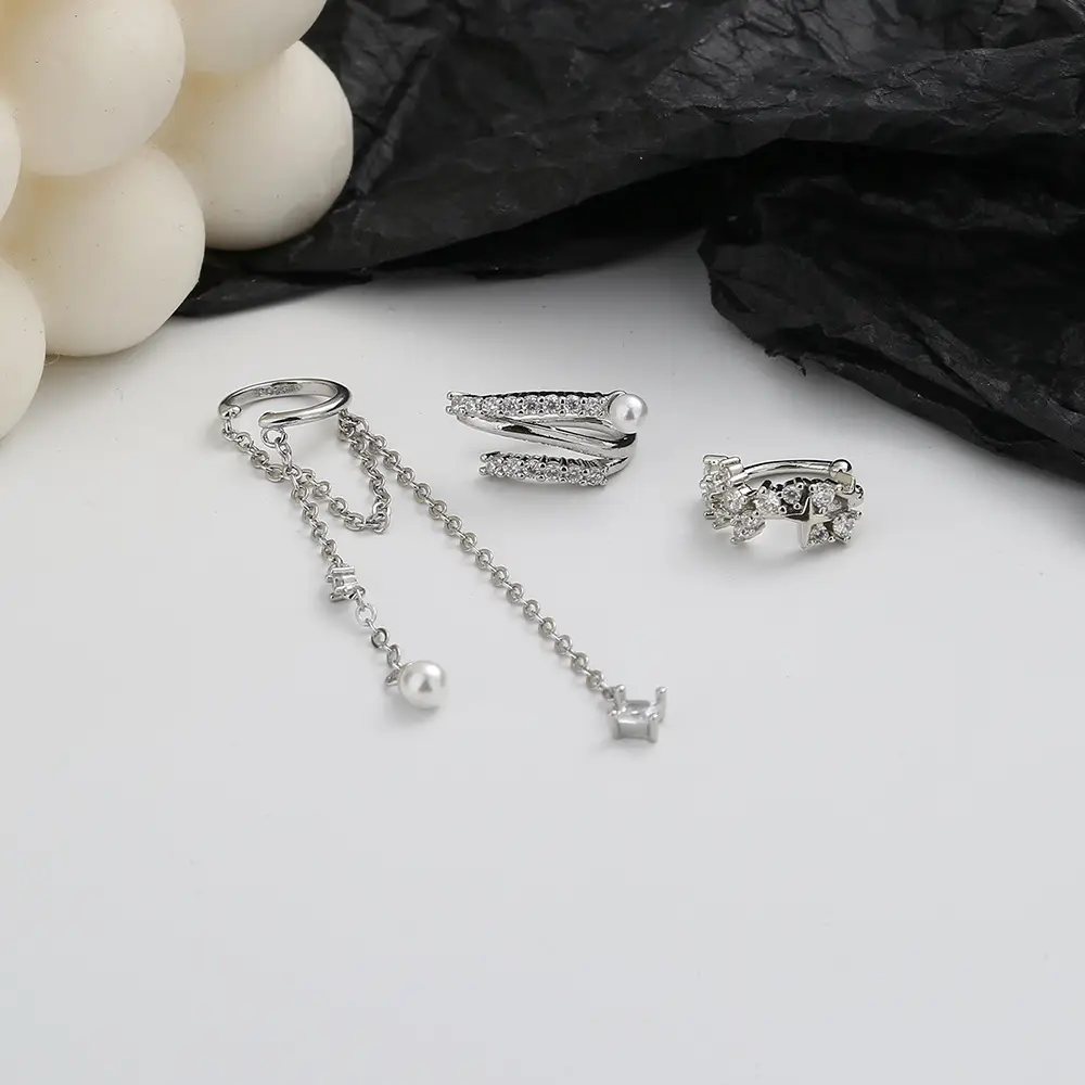 Ancient Cat Nging Gypsophila Pearl Earring Clip - Image 5