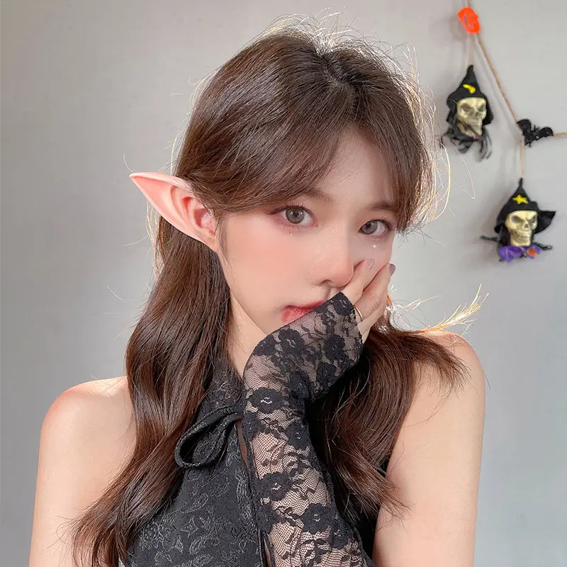 Halloween Elf Fake Pointed Ears Prosthetic Ear Clips - Image 5