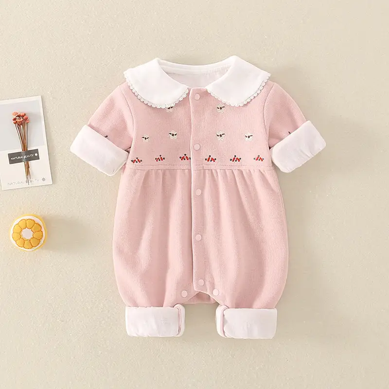 Baby Yellow Long Sleeve Jumpsuit for Girls - Image 5
