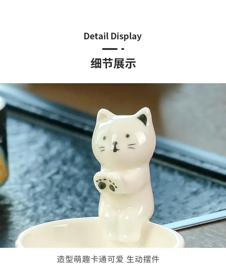 Nordic Ceramic Ashtray Black Gold 9.5cm — feature 13