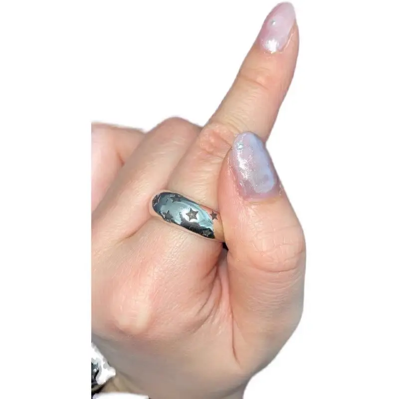Open Ring with Five-Pointed Star Design for Women - Image 6