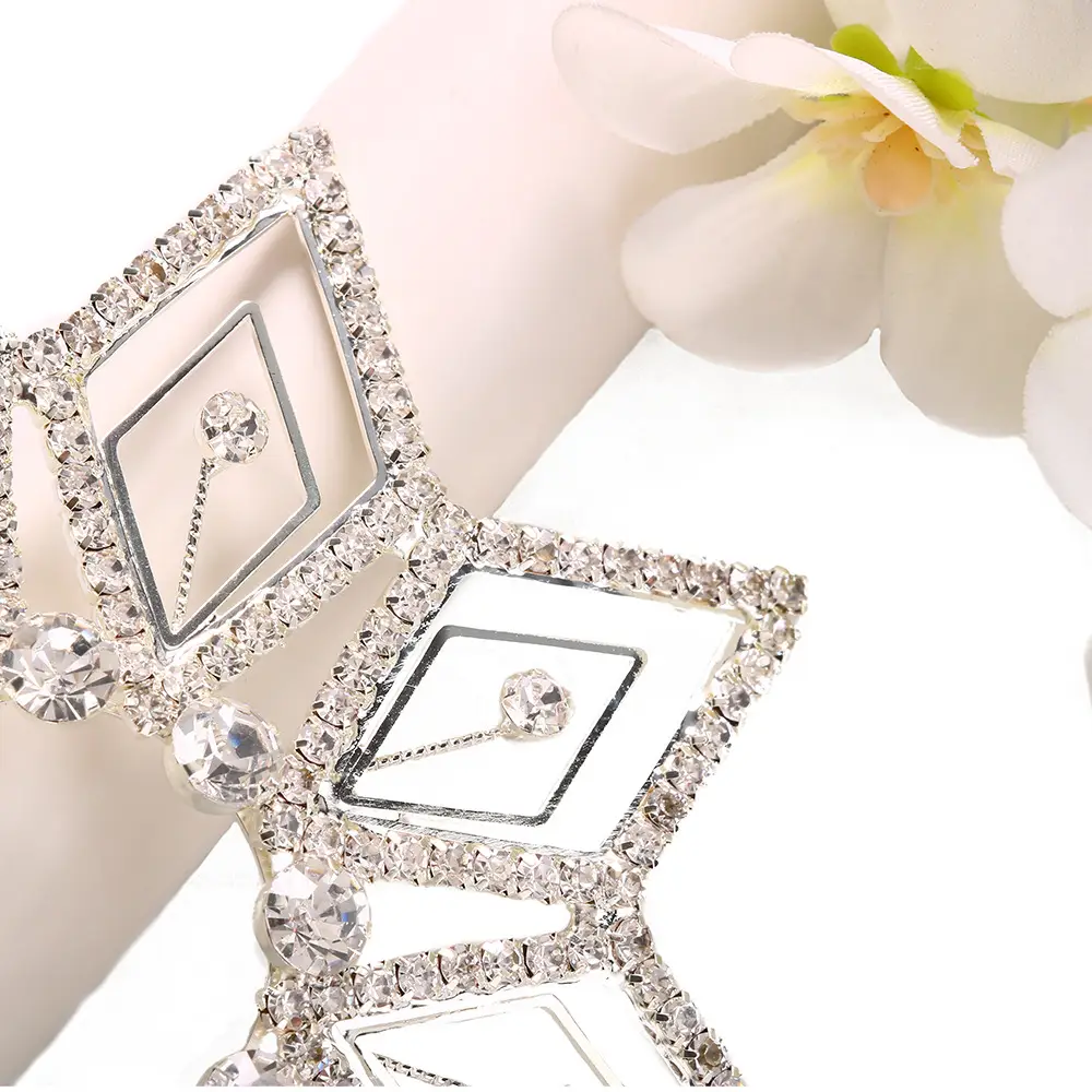 AliExpress New Arrival Hollow Flower Rhinestone Breast Patch - Image 6