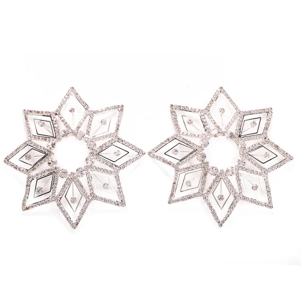 AliExpress New Arrival Hollow Flower Rhinestone Breast Patch - Image 7