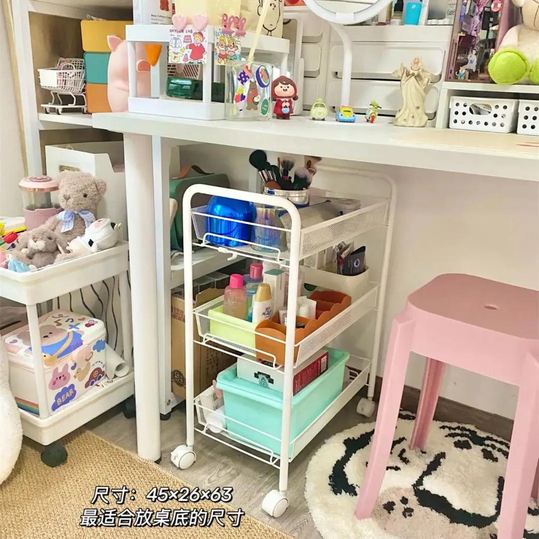 Multi-Layer Storage Trolley for Vegetable Kitchen