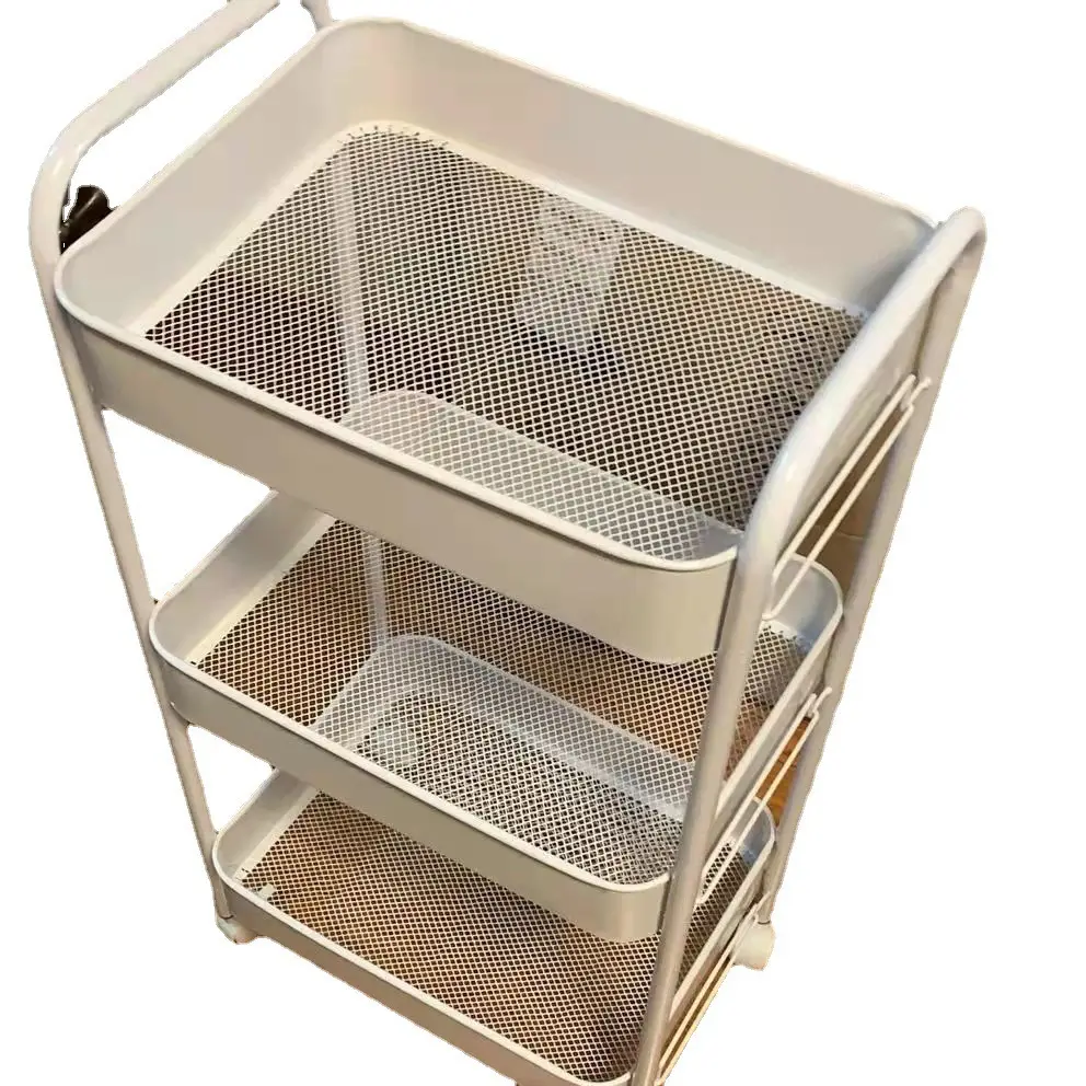 Multi-Layer Storage Trolley for Vegetable Kitchen