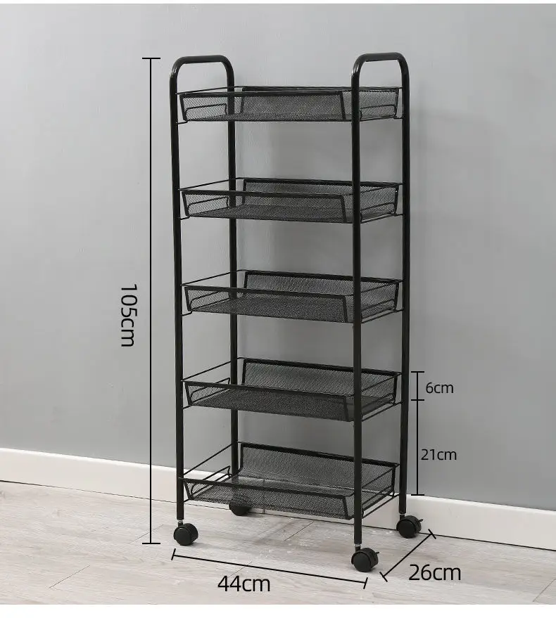 Multi-Layer Storage Trolley for Vegetable Kitchen — feature 16