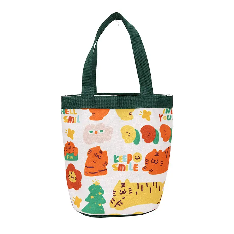 Cute Cartoon Tiger Print Bucket Bag for Girls - Image 8