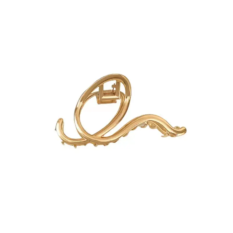 Gold Shark Clip for Women's Summer Hairpin