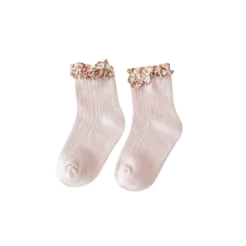 2024 Cute Floral Lace Socks for Girls Large - Image 7
