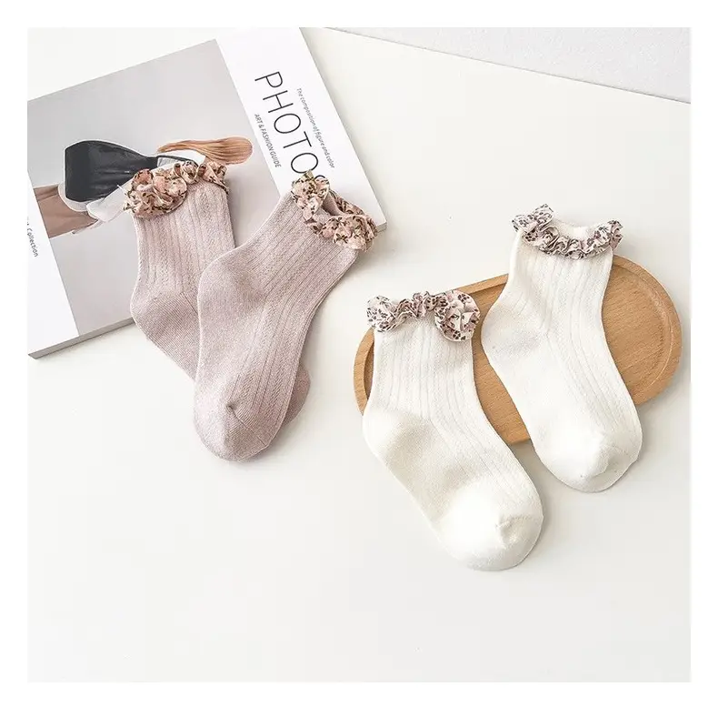 2024 Cute Floral Lace Socks for Girls Large — feature 1
