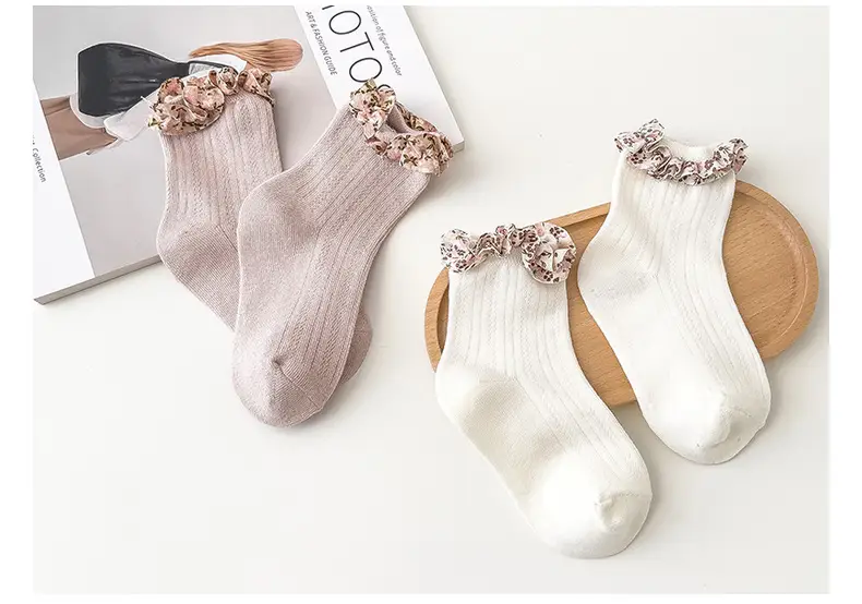 2024 Cute Floral Lace Socks for Girls Large — feature 15