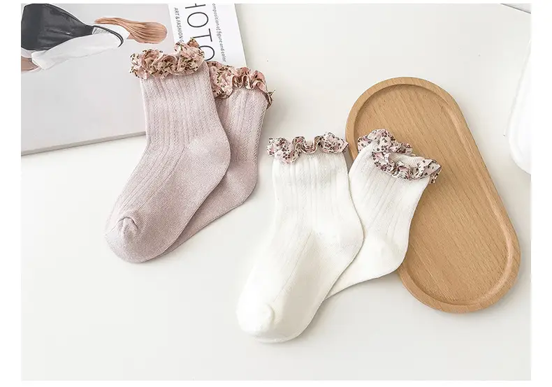 2024 Cute Floral Lace Socks for Girls Large — feature 16