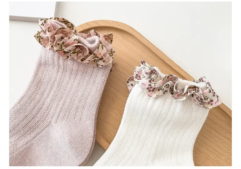 2024 Cute Floral Lace Socks for Girls Large — feature 18