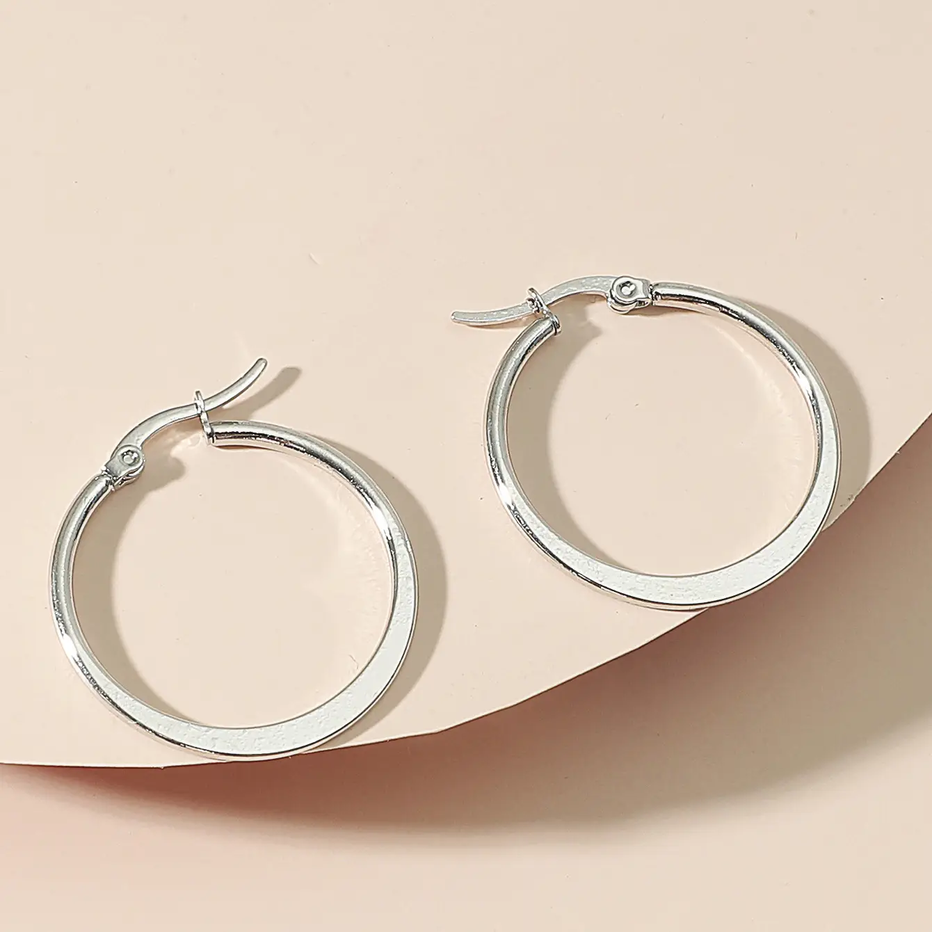 Stainless Steel Geometric Earrings for Women - Image 5