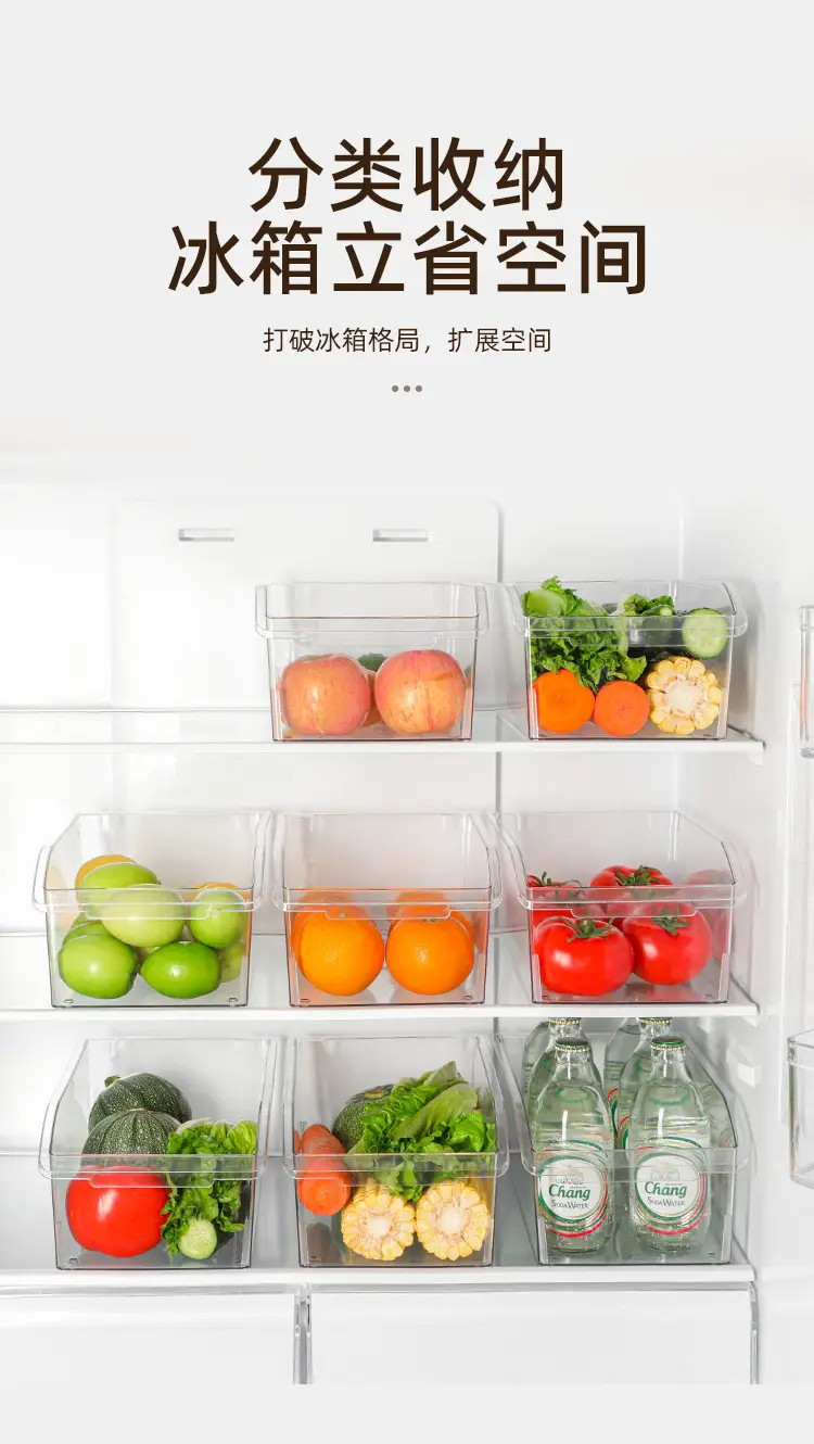 Transparent Pet Drawer Storage Box for Kitchen Food Organization — feature 6