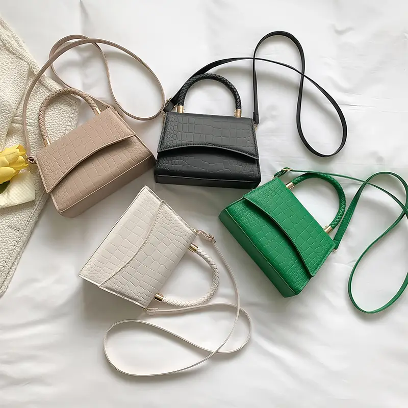 Women's White Shoulder Bag with Crossbody Strap - Image 8